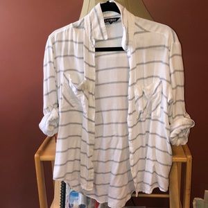 Express Button Down Striped Shirt